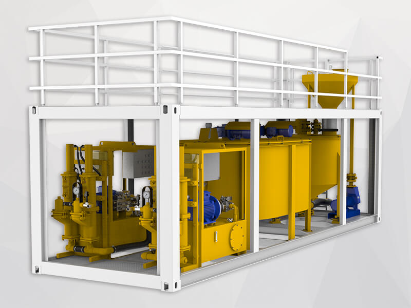 container type jet grouting station