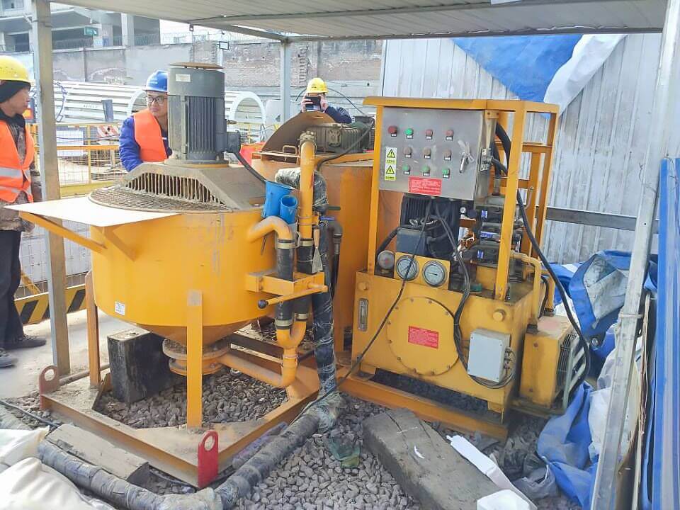 mortar grout equipment for backfilling