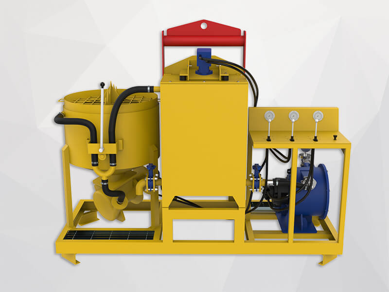 hydraulic cement grout station
