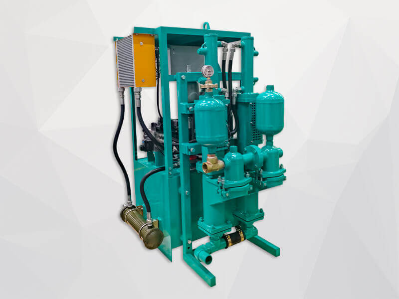 High pressure double plunger hydraulic grout pump
