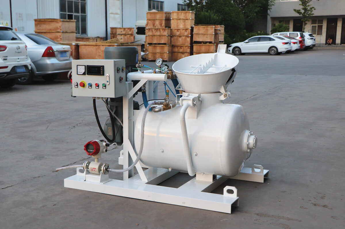 Pump for refractory concrete mixtures