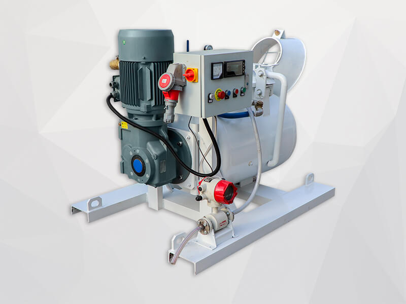 pneumatic  mixing and pressure conveying unit