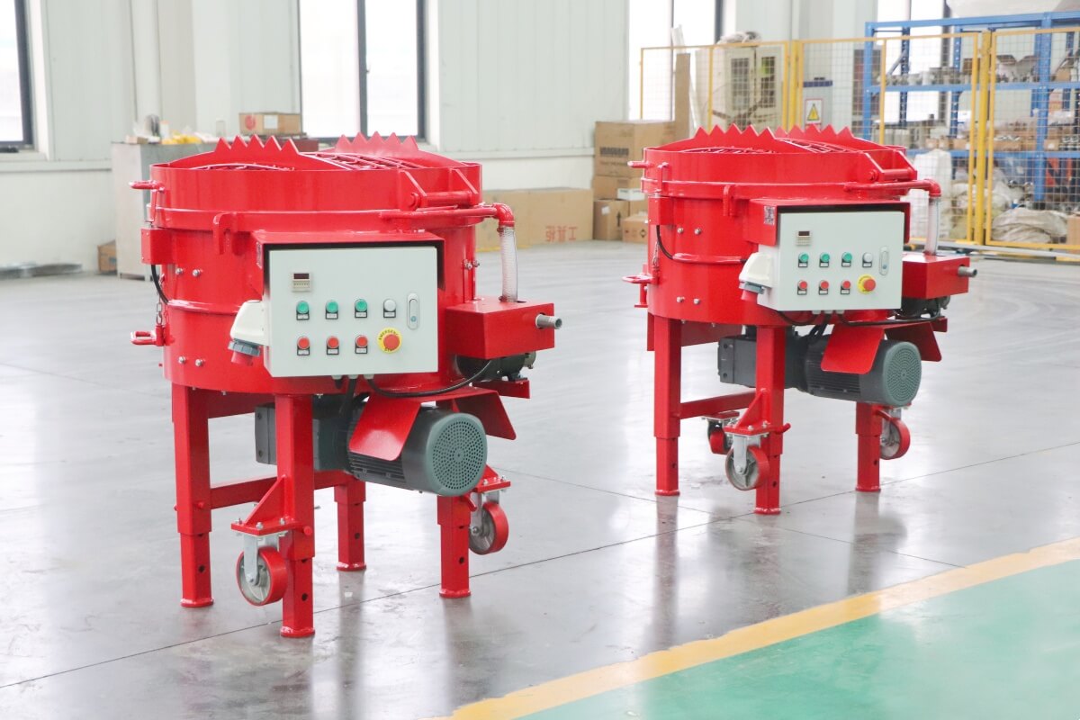100kg capacity refractory pan mixer