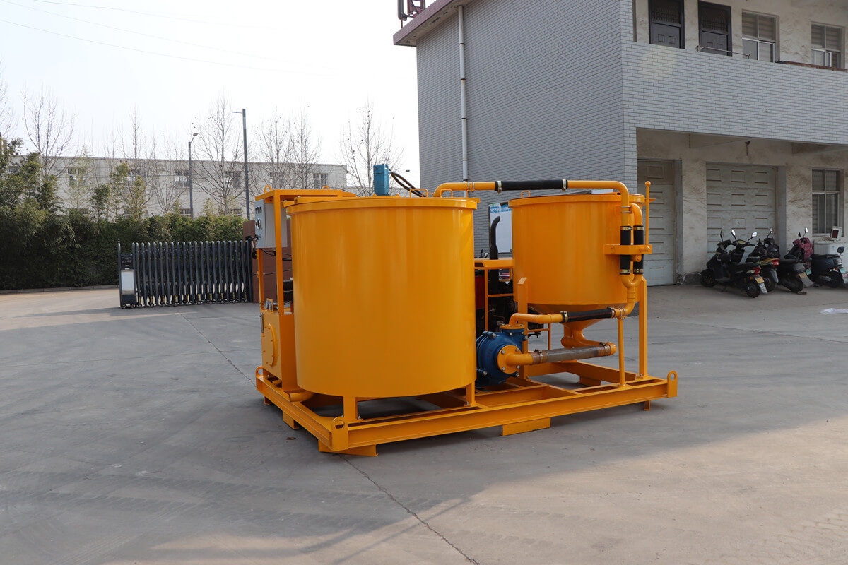 Diesel Engine Cement Grout Mixer with Agitator