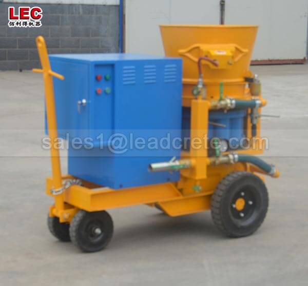 Refractory dry gunning machine