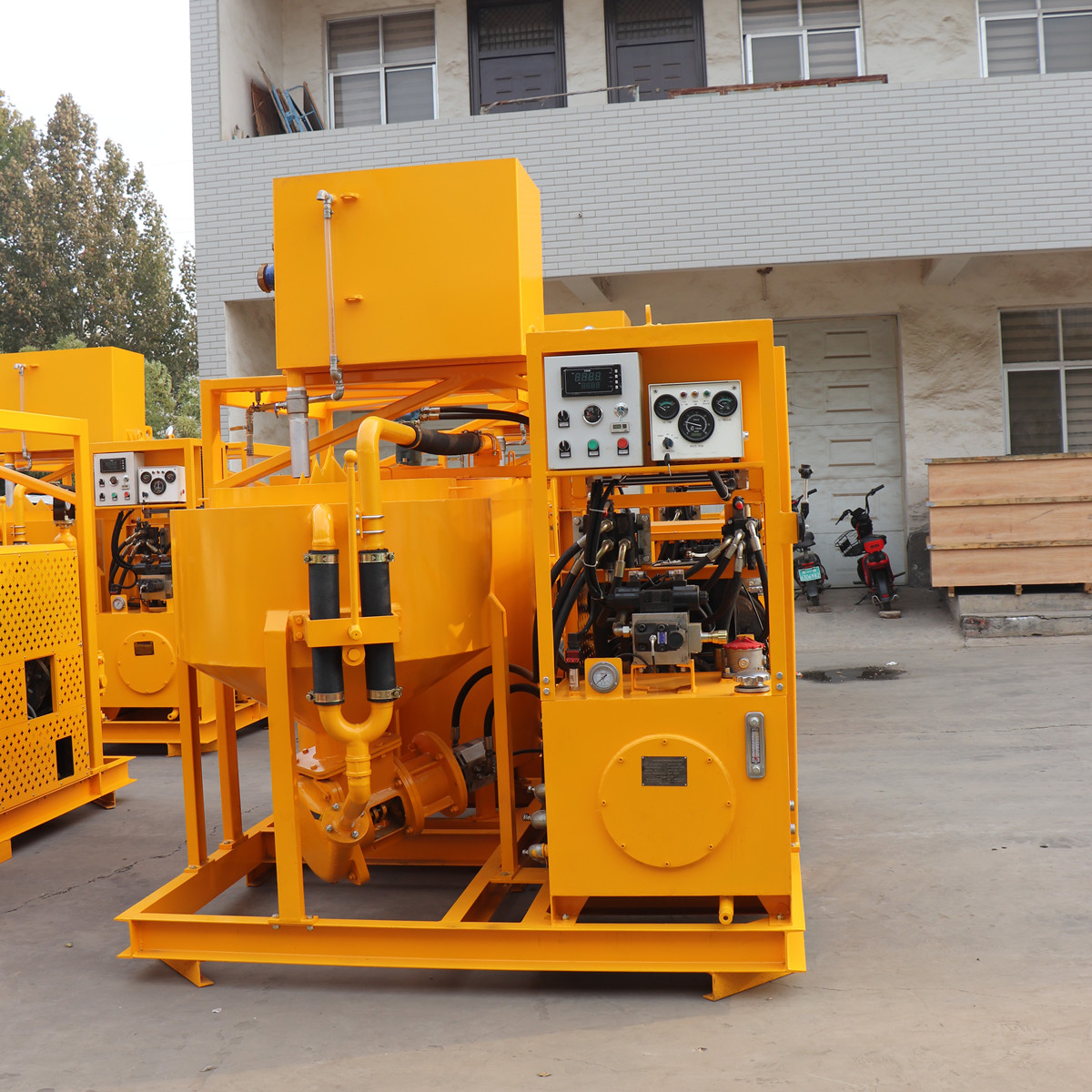 Grout injection equipment for soil stabilization