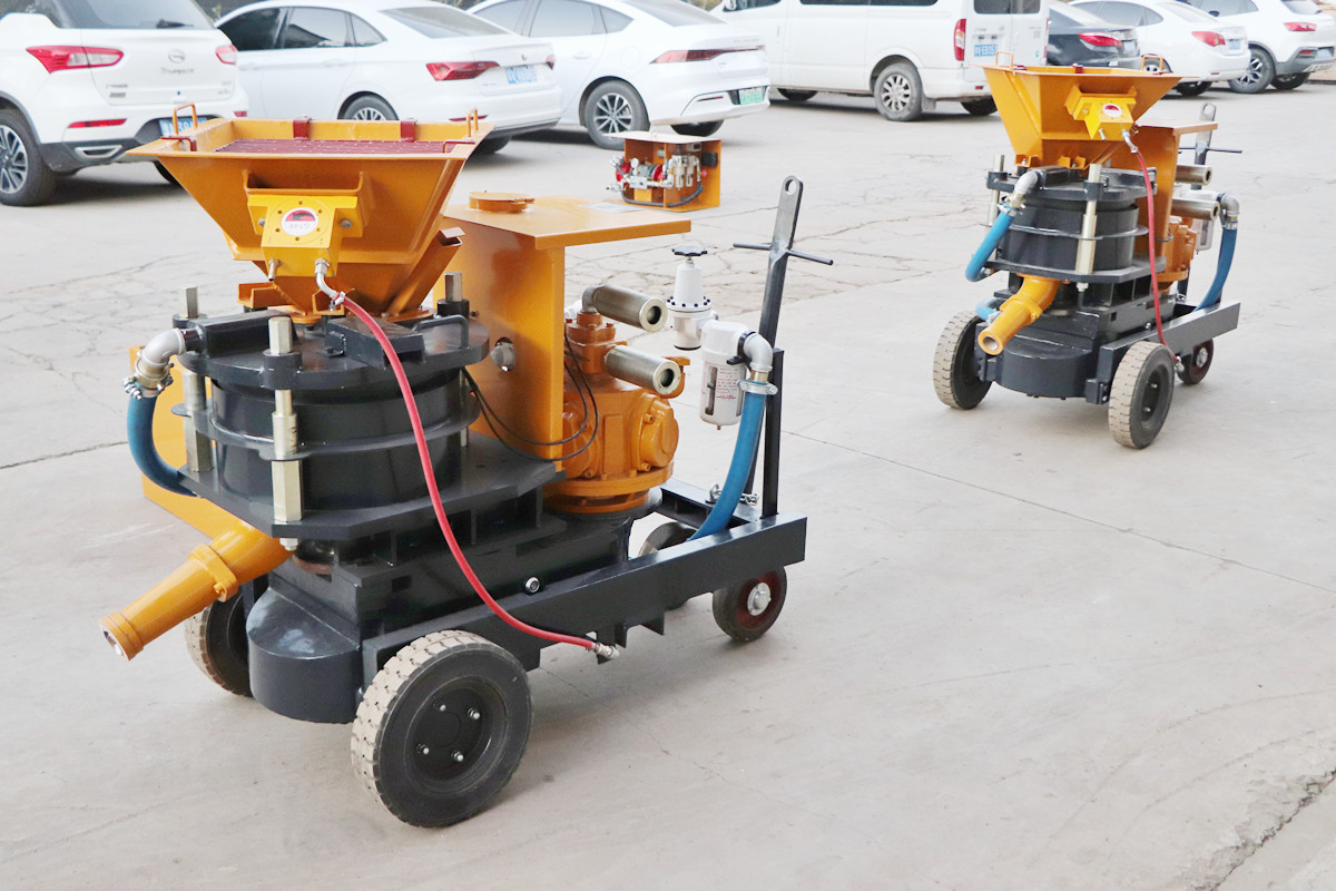 customisable concrete spraying machine