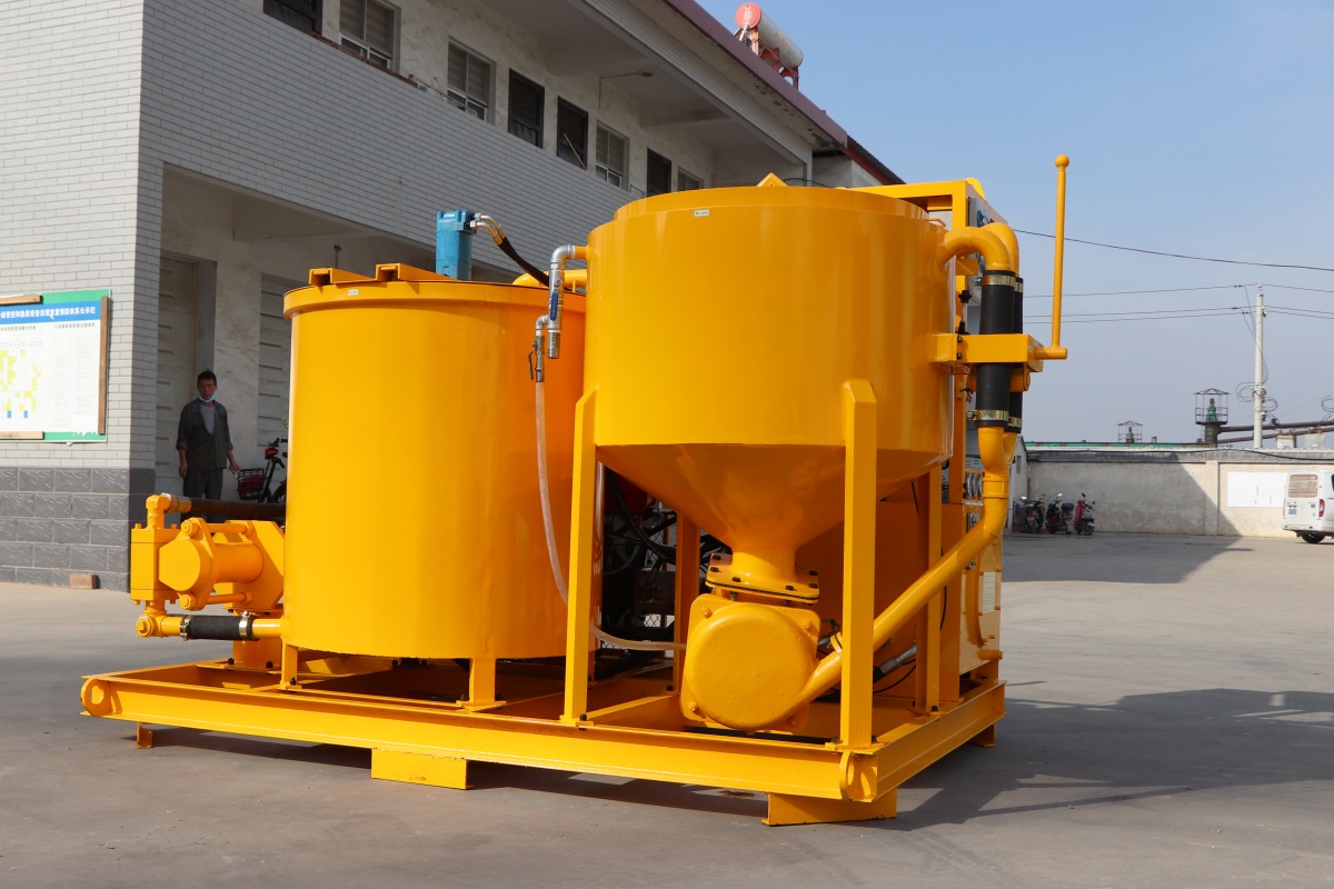 Grout station for tunnel grouting work